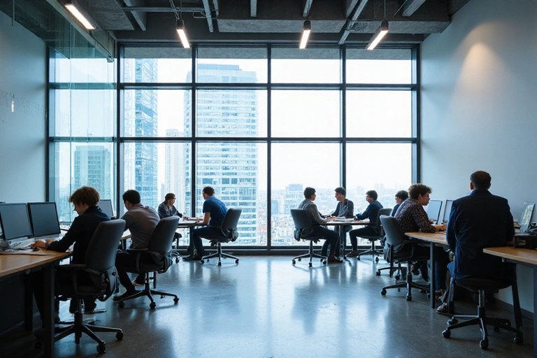 Gründung von ProSkill Ladder in einem modernen Bürogebäude